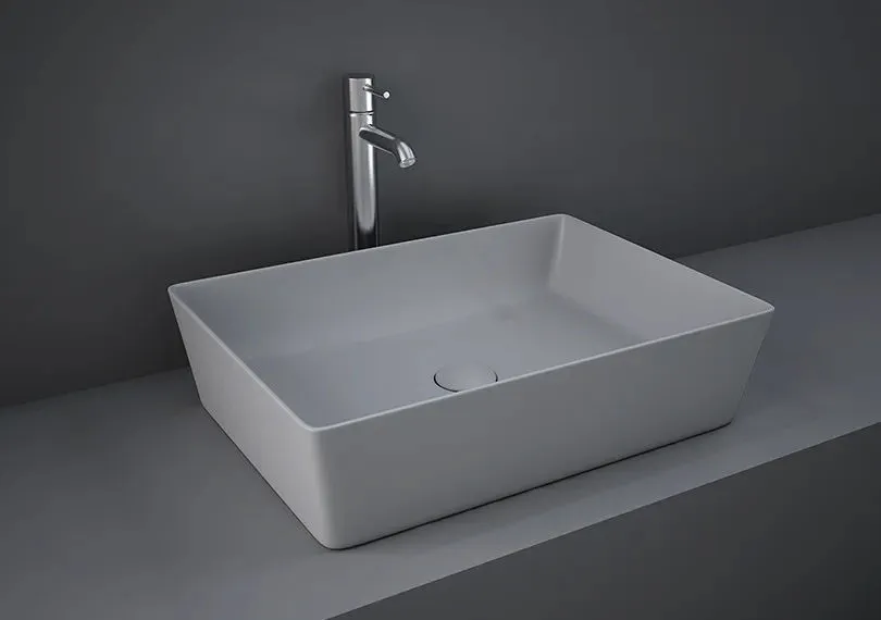 [WBFEELINGOVERCOUNTERRECT.50CMMATTGREY] WB FEELING OVER COUNTER RECT 50CM MATT GREY