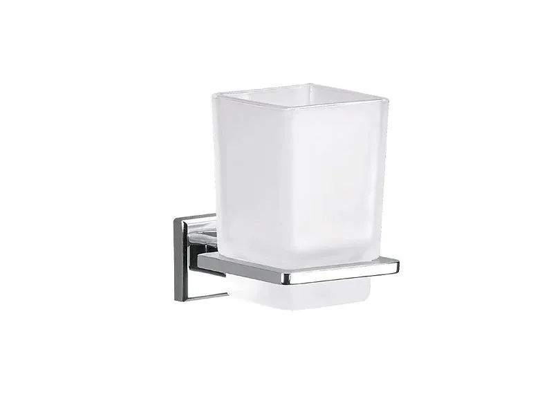 [R24007BRASSTUMBLERHOLDERGLASSBK2] R24007 BRASS TUMBLER HOLDER GLASS BK2